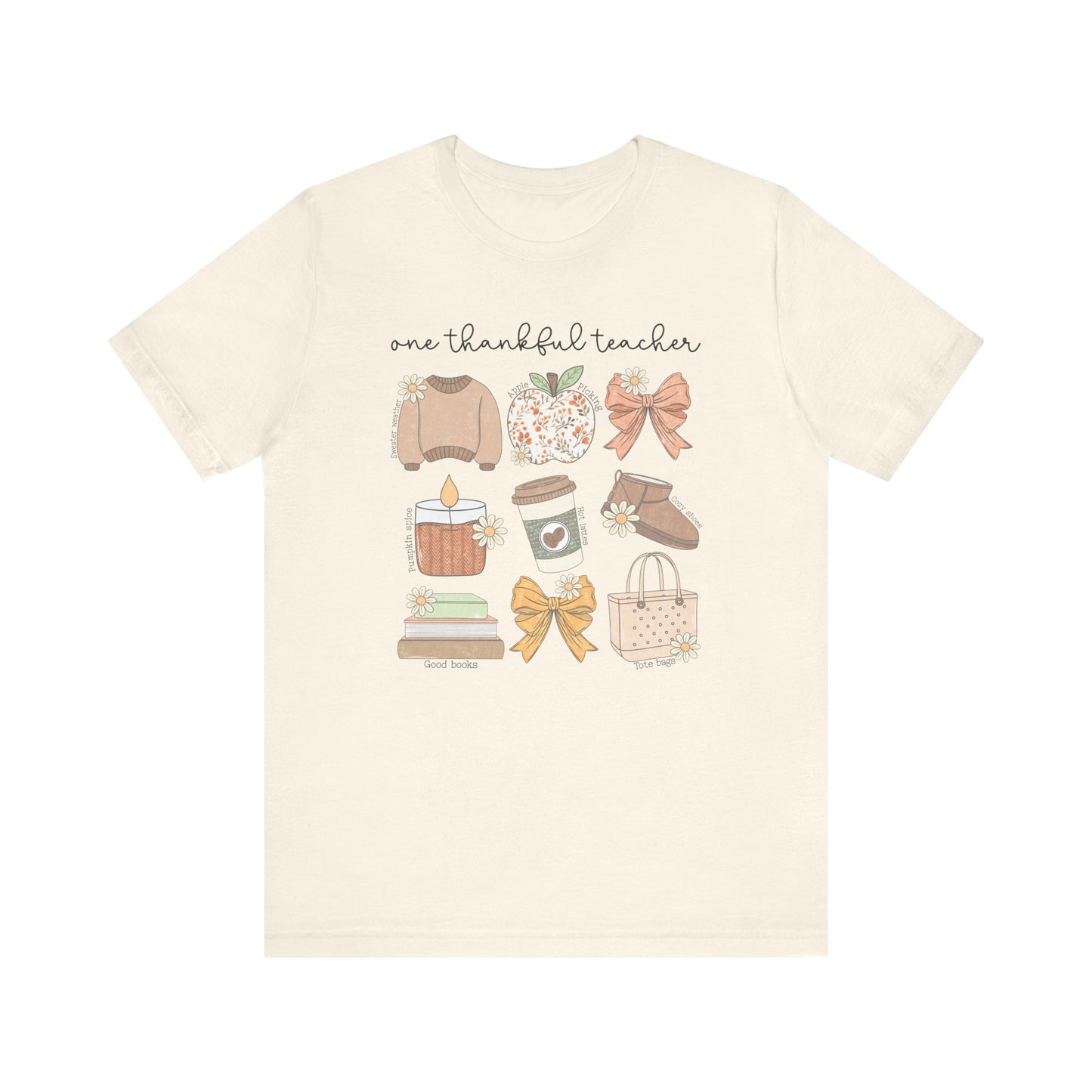 "One Thankful Teacher" Fall Things Teacher T-shirt