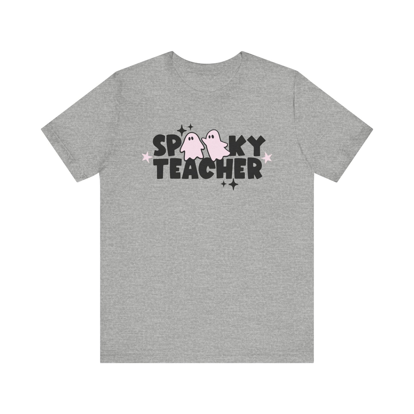 "Spooky Teacher" Block Letter Halloween Teacher T-shirt