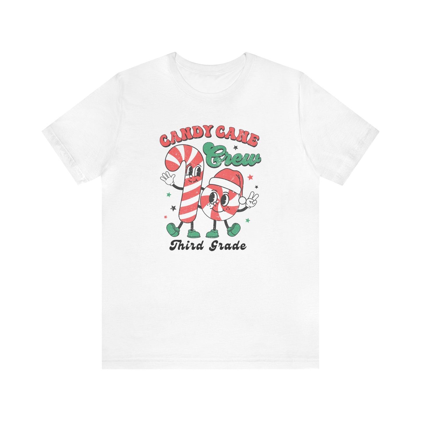 "Candy Cane Crew" Third Teacher T-shirt