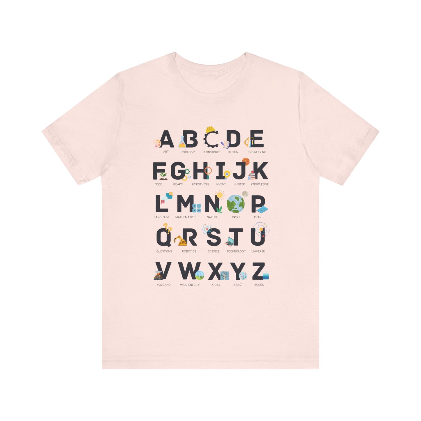 "STEAM Alphabet" Science Teacher T-shirt