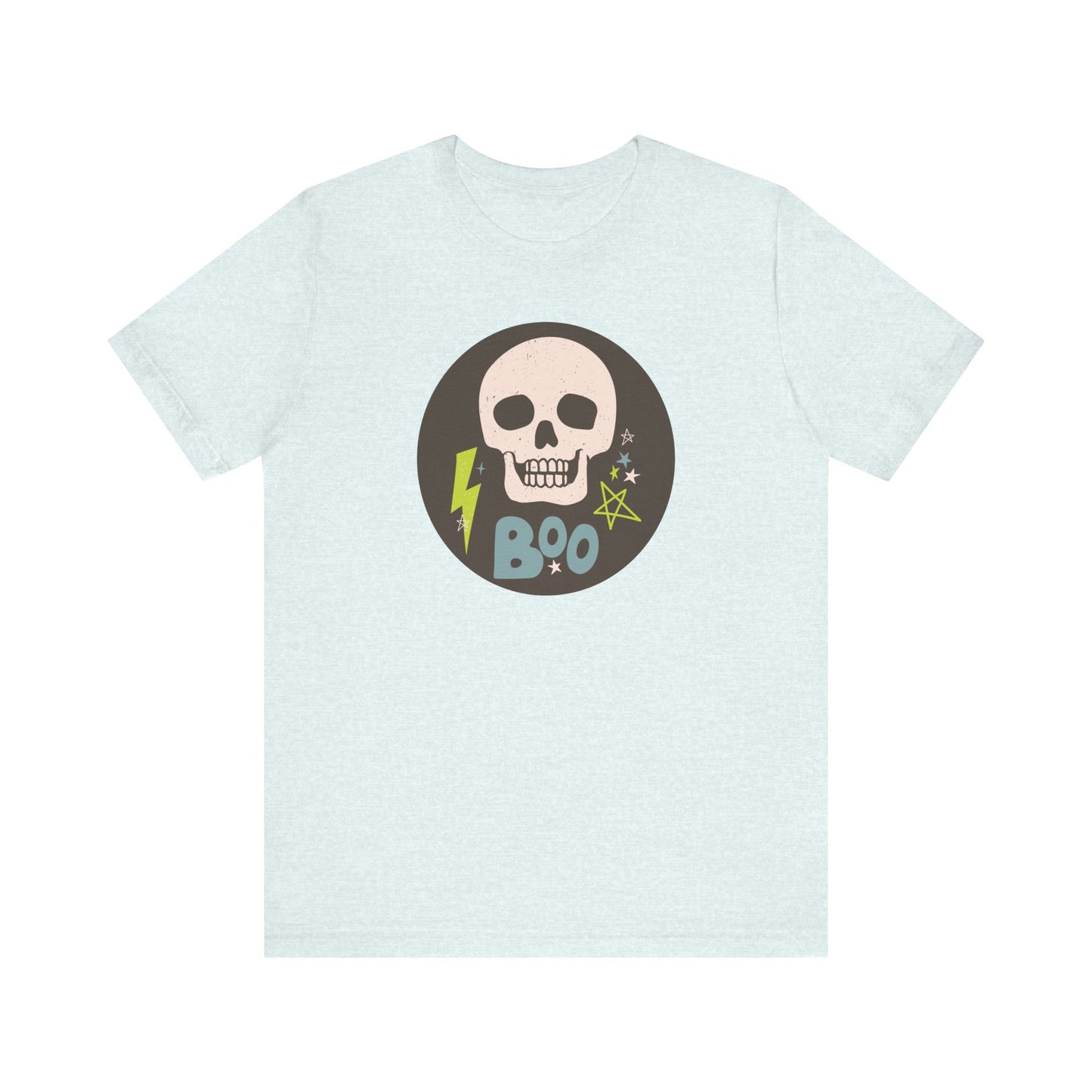 "Boo Circle Logo" Halloween Teacher T-shirt