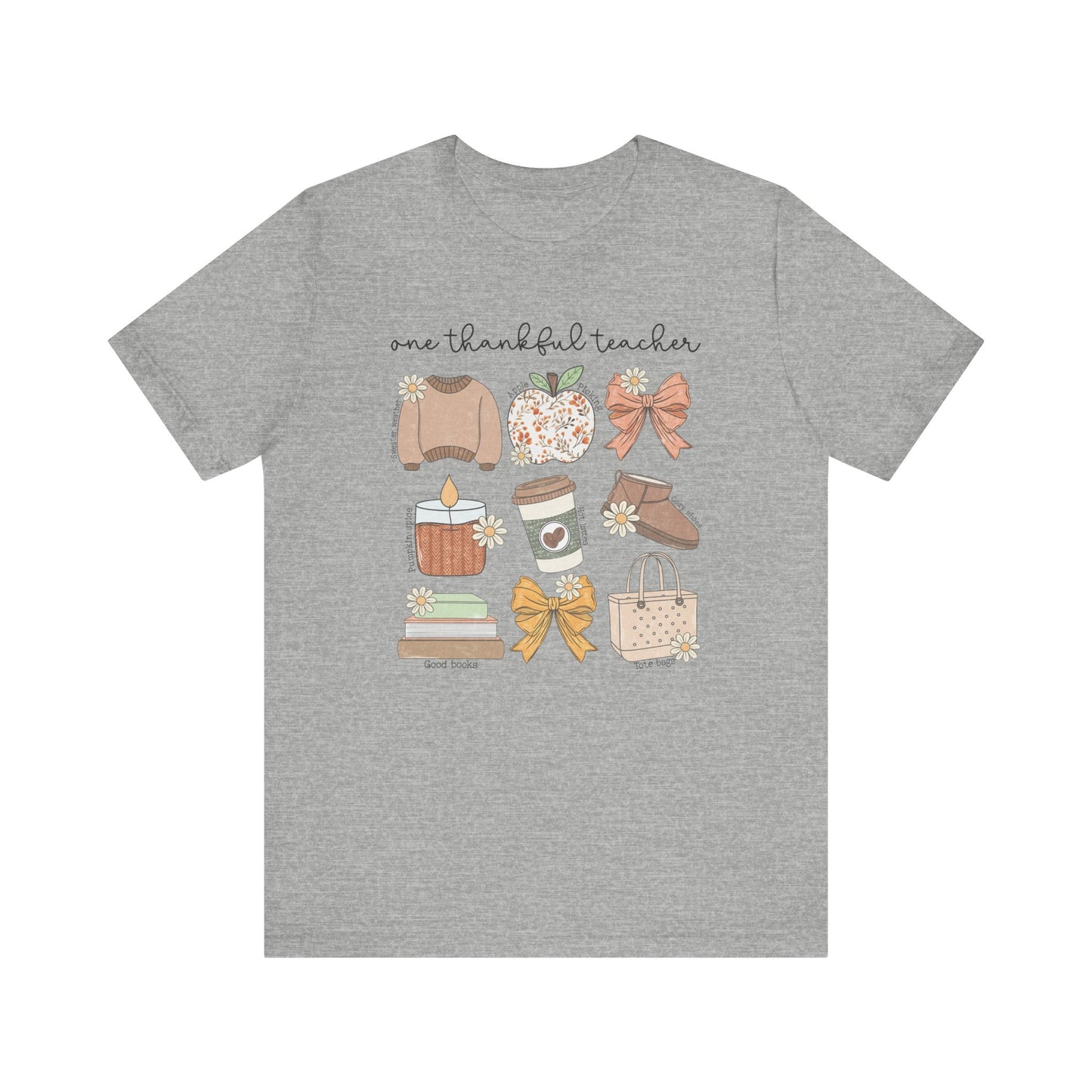 "One Thankful Teacher" Fall Things Teacher T-shirt