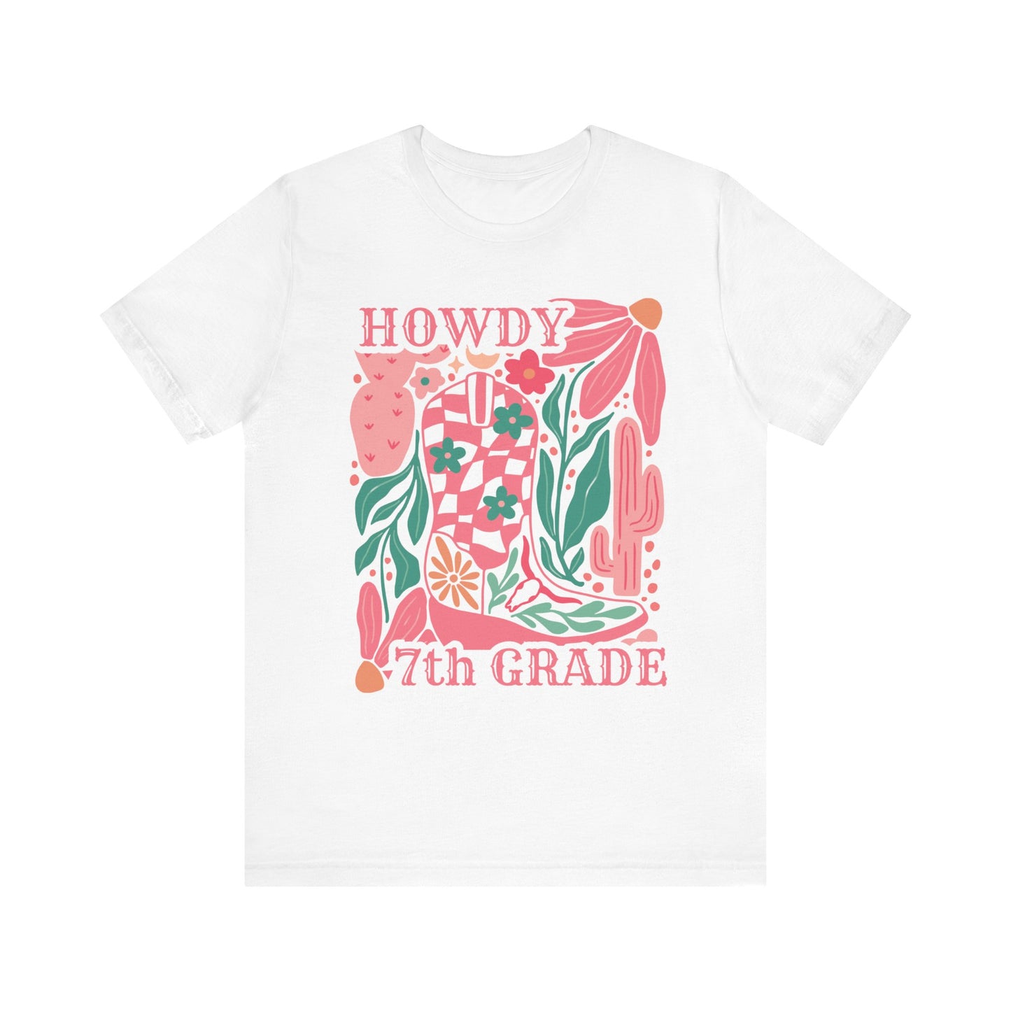 "Howdy 7th Grade" Teacher T-shirt