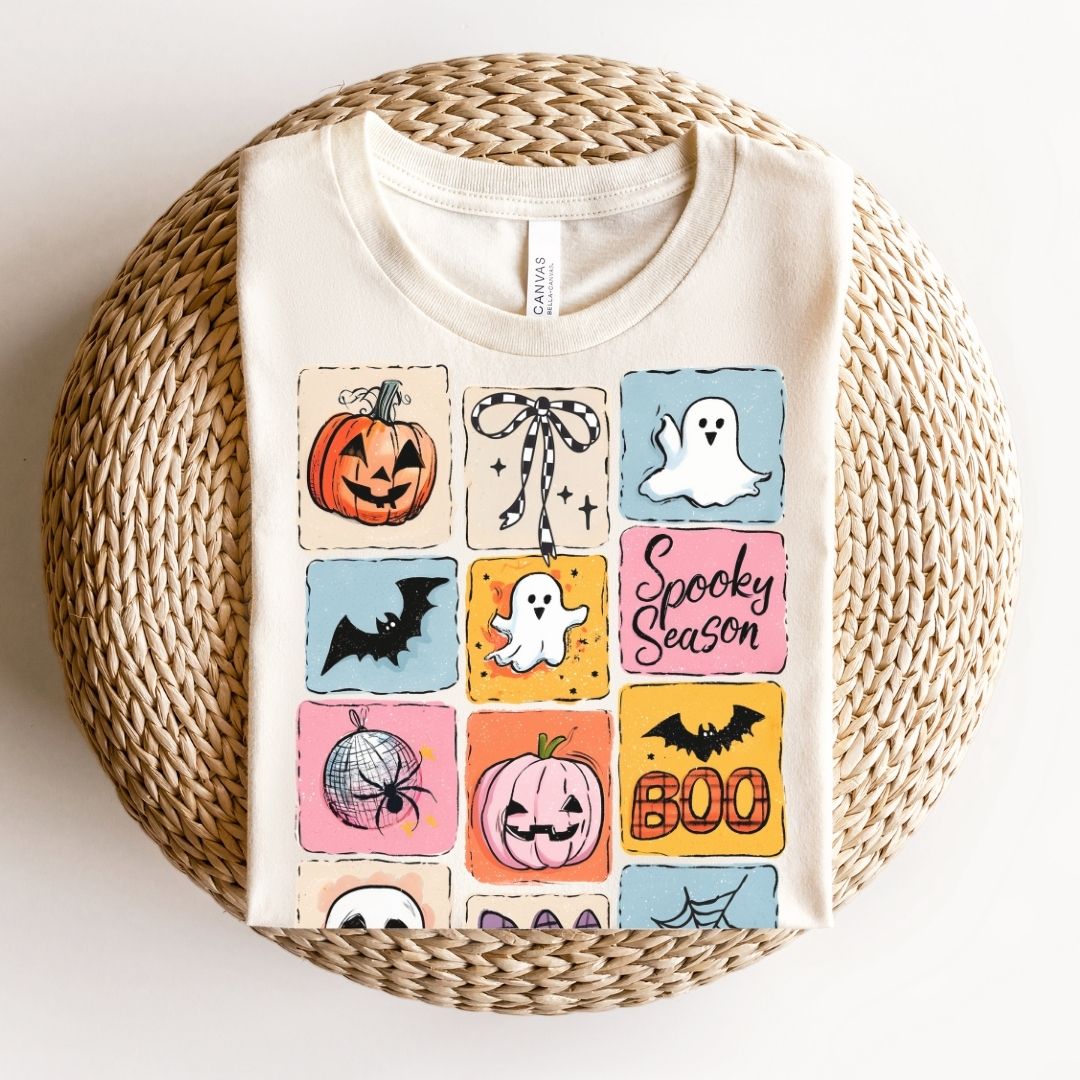 "Halloween Patchwork" Halloween Teacher T-shirt
