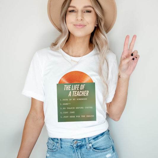 "Life of a Teacher Songs" Swiftie Teacher T-shirt