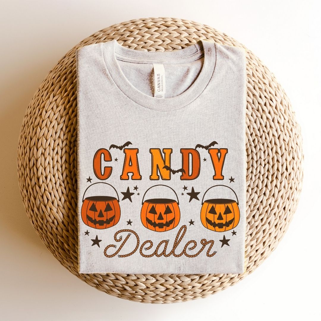 "Candy Dealer" Halloween Teacher T-shirt