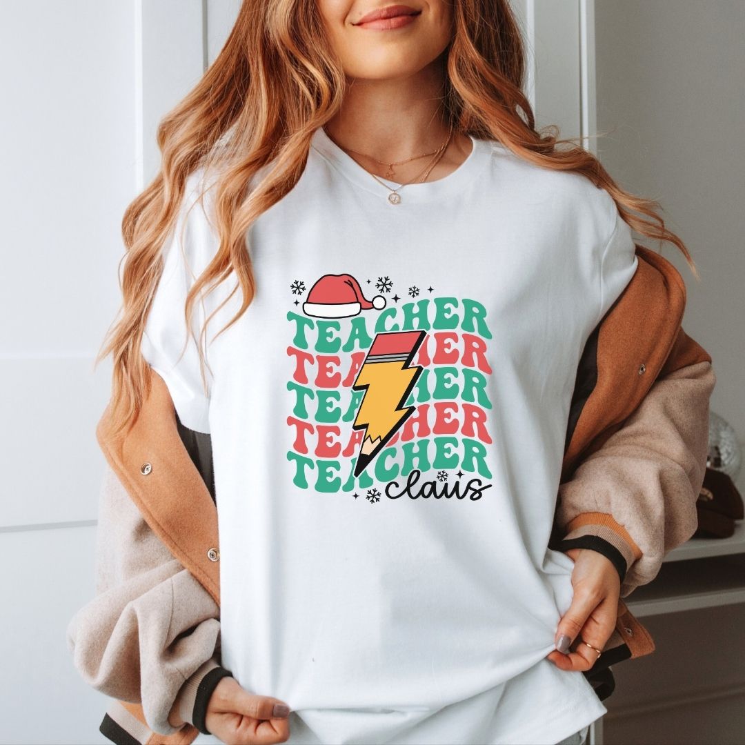 "Teacher Claus" Teacher T-shirt