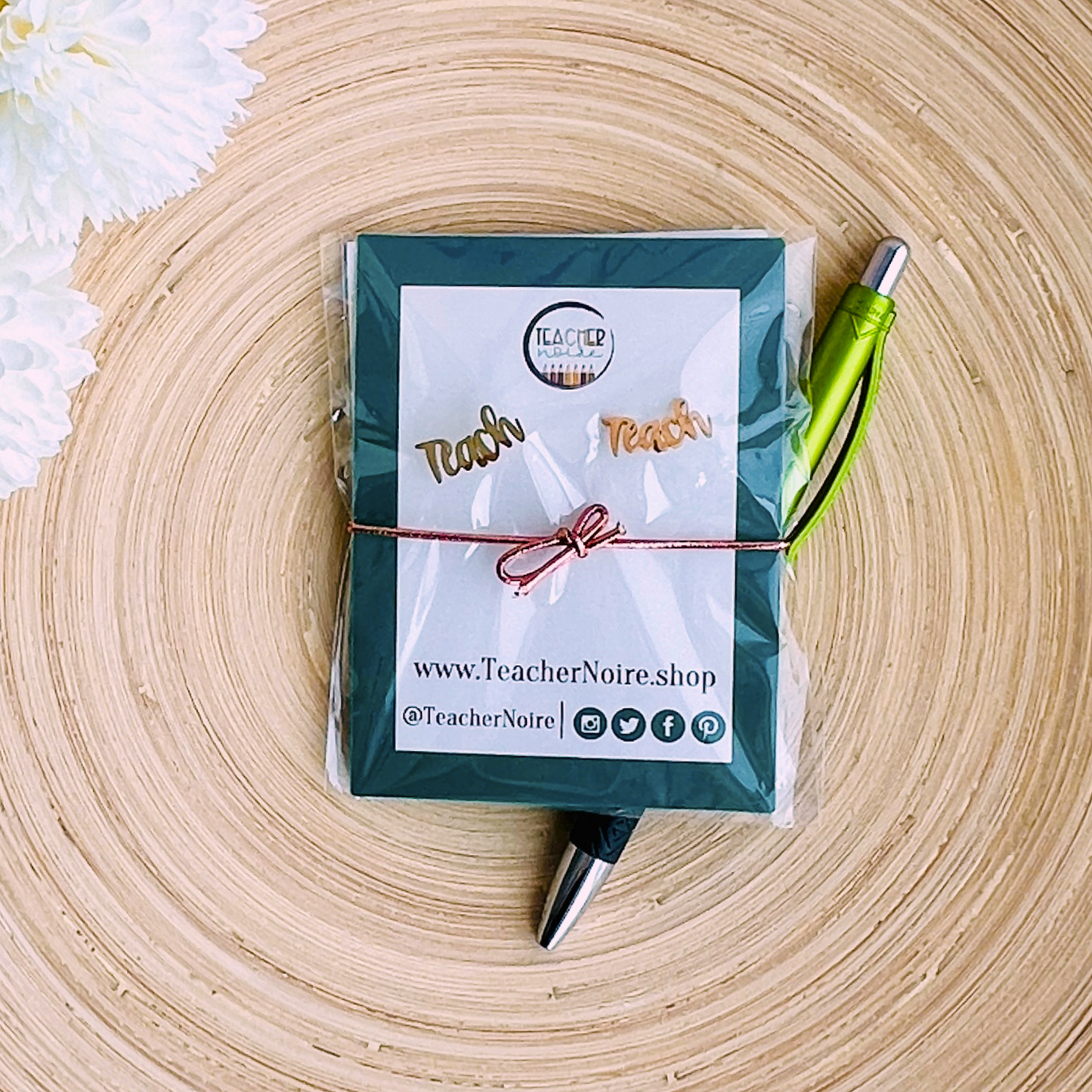 Teacher Earring & Pin Gift Set