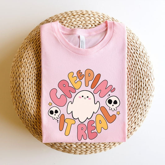 "Creepin It Real" Halloween Teacher T-shirt