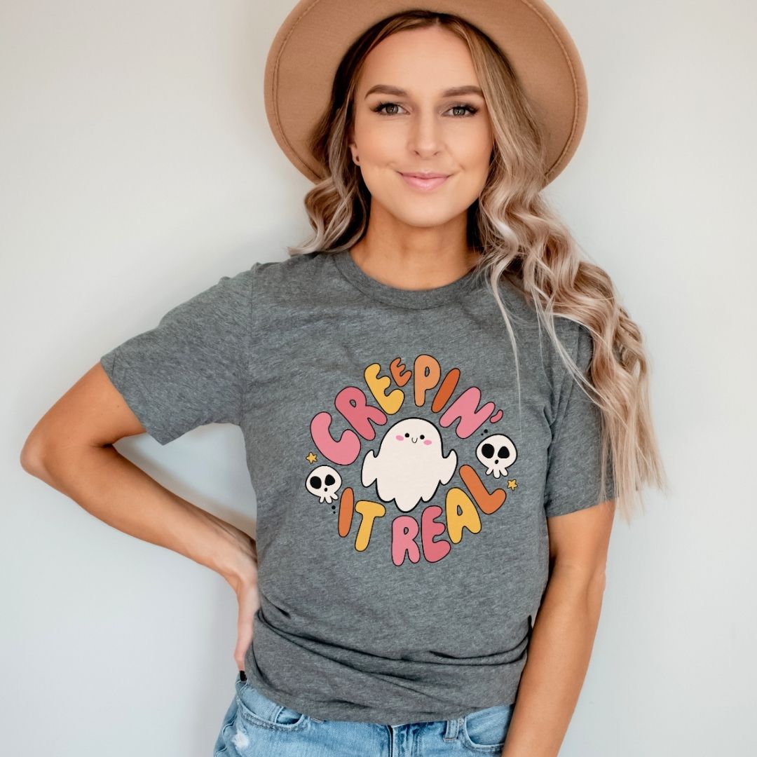 "Creepin It Real" Halloween Teacher T-shirt