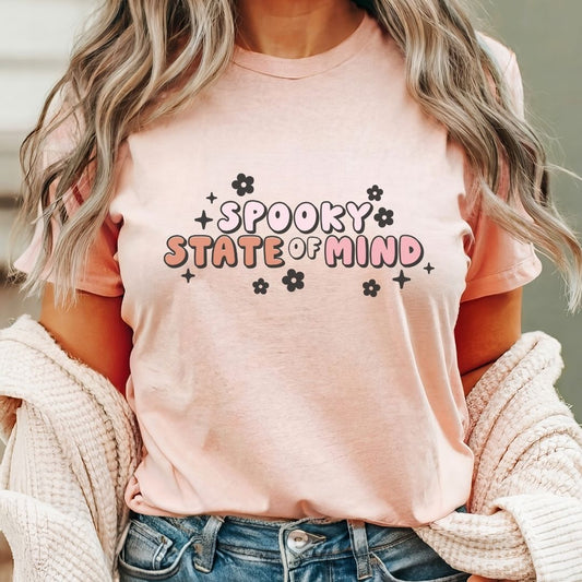 "Spooky State of Mind" Halloween Teacher T-shirt