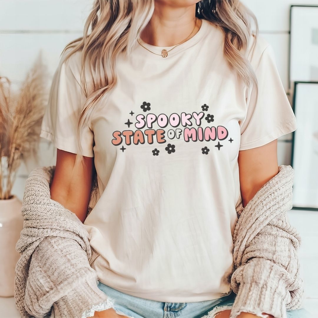 "Spooky State of Mind" Halloween Teacher T-shirt