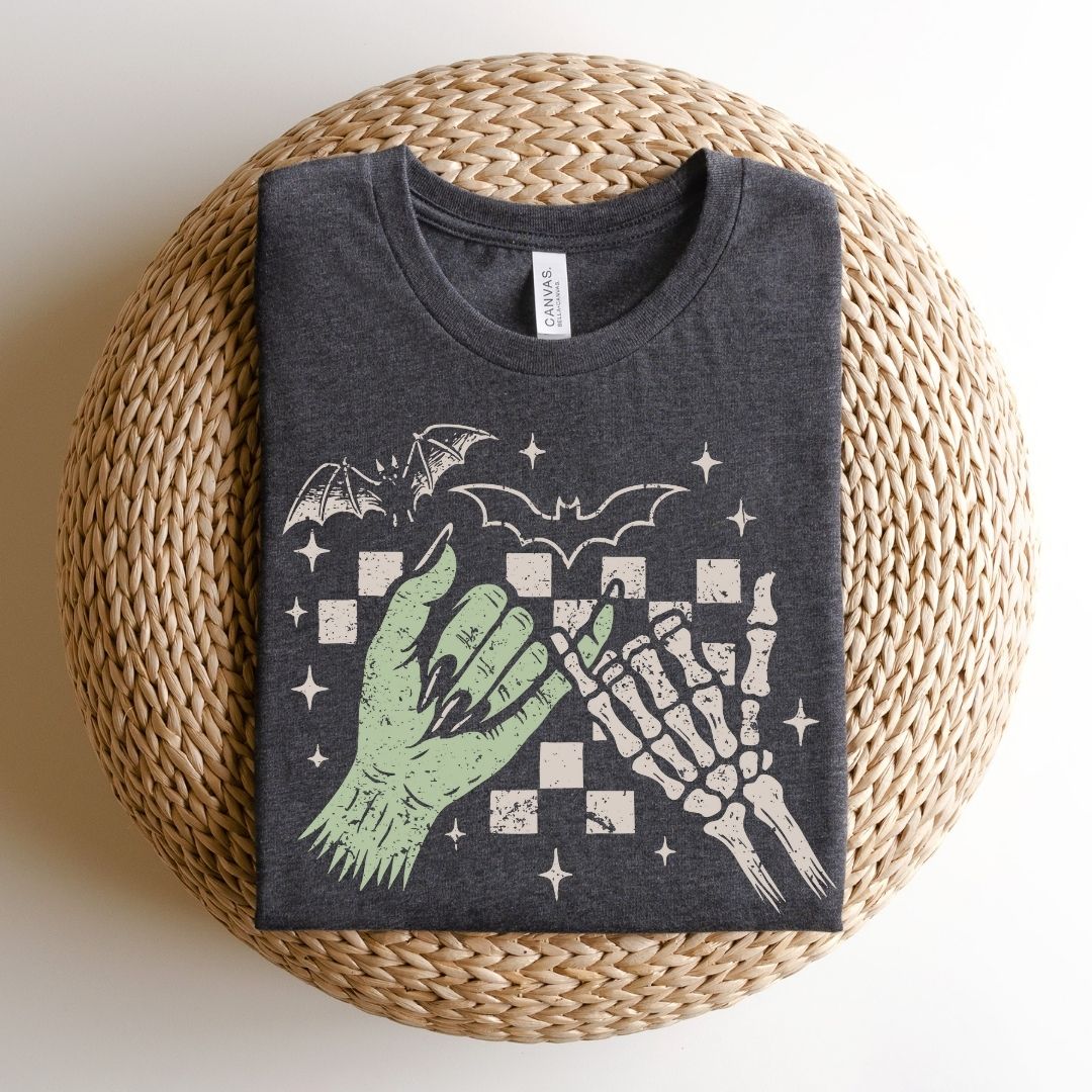 "Halloween Besties" Distressed Halloween Teacher T-shirt