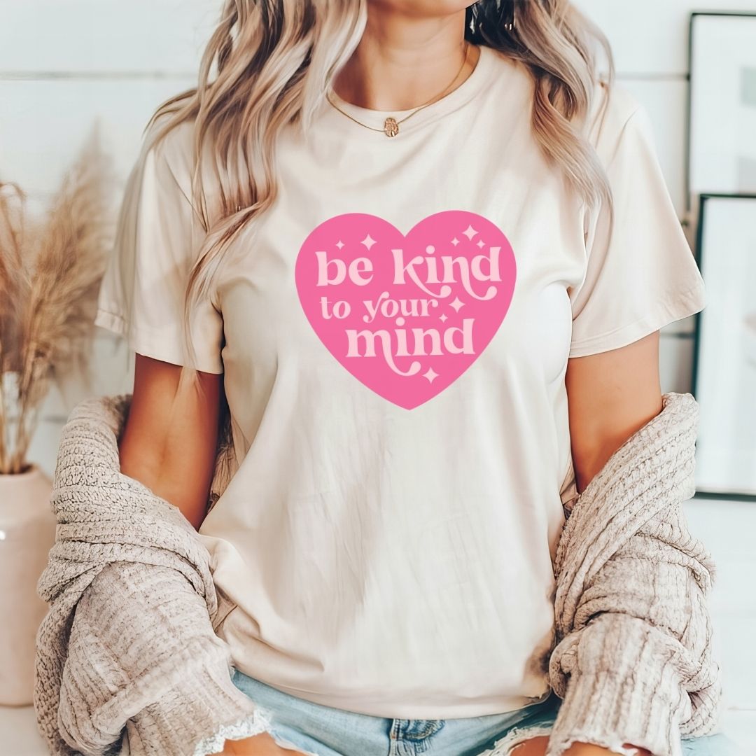 "Be Kind To Your Mind" Heart Teacher T-shirt