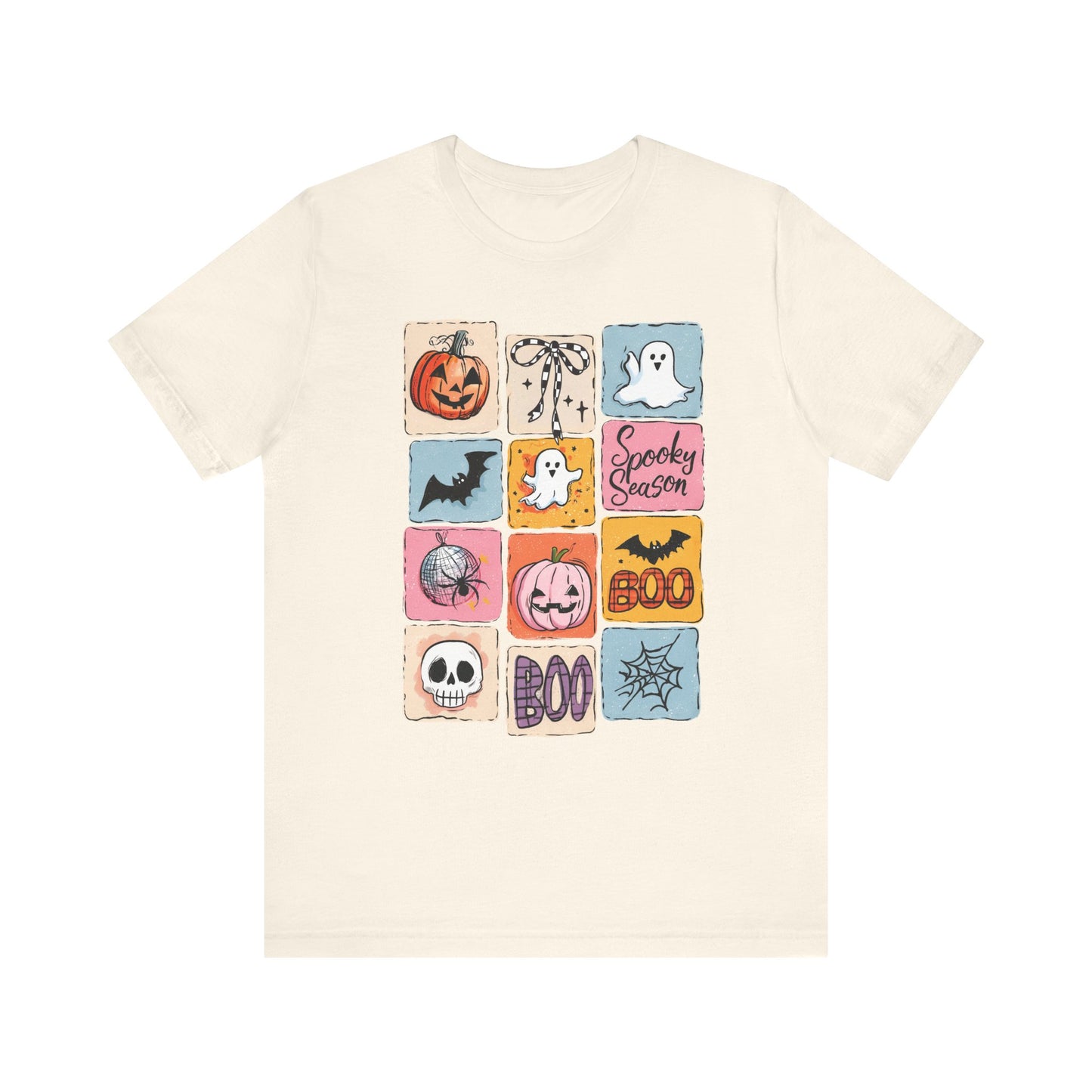 "Halloween Patchwork" Halloween Teacher T-shirt