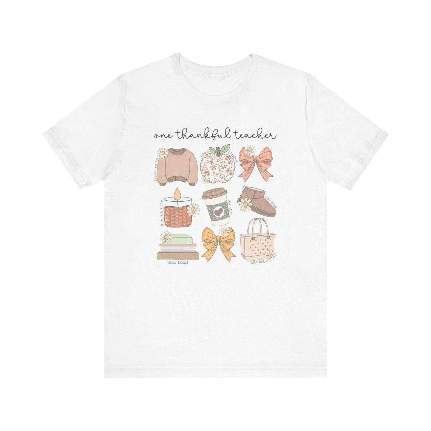 "One Thankful Teacher" Fall Things Teacher T-shirt