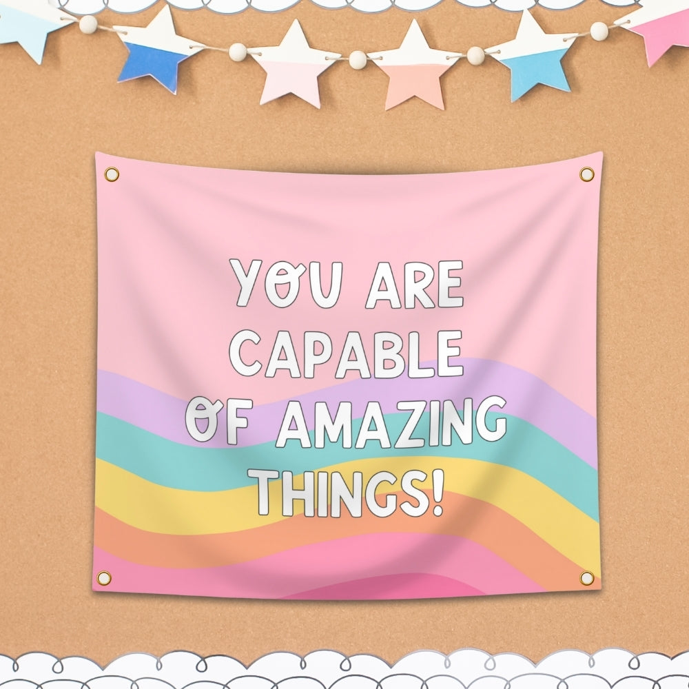 'You Are Capable' Hanging Tapestry