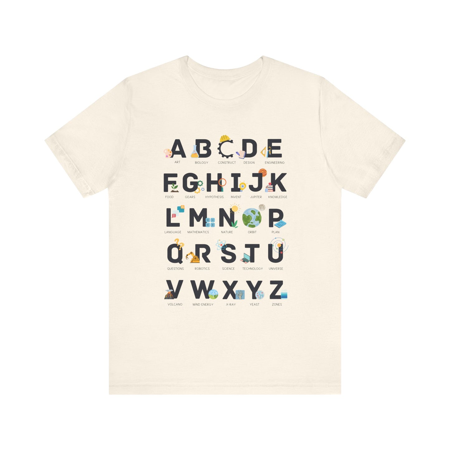 "STEAM Alphabet" Science Teacher T-shirt
