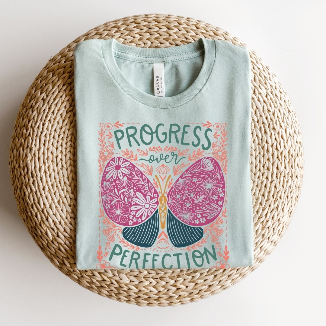 "Progress Over Perfection" Teacher T-shirt
