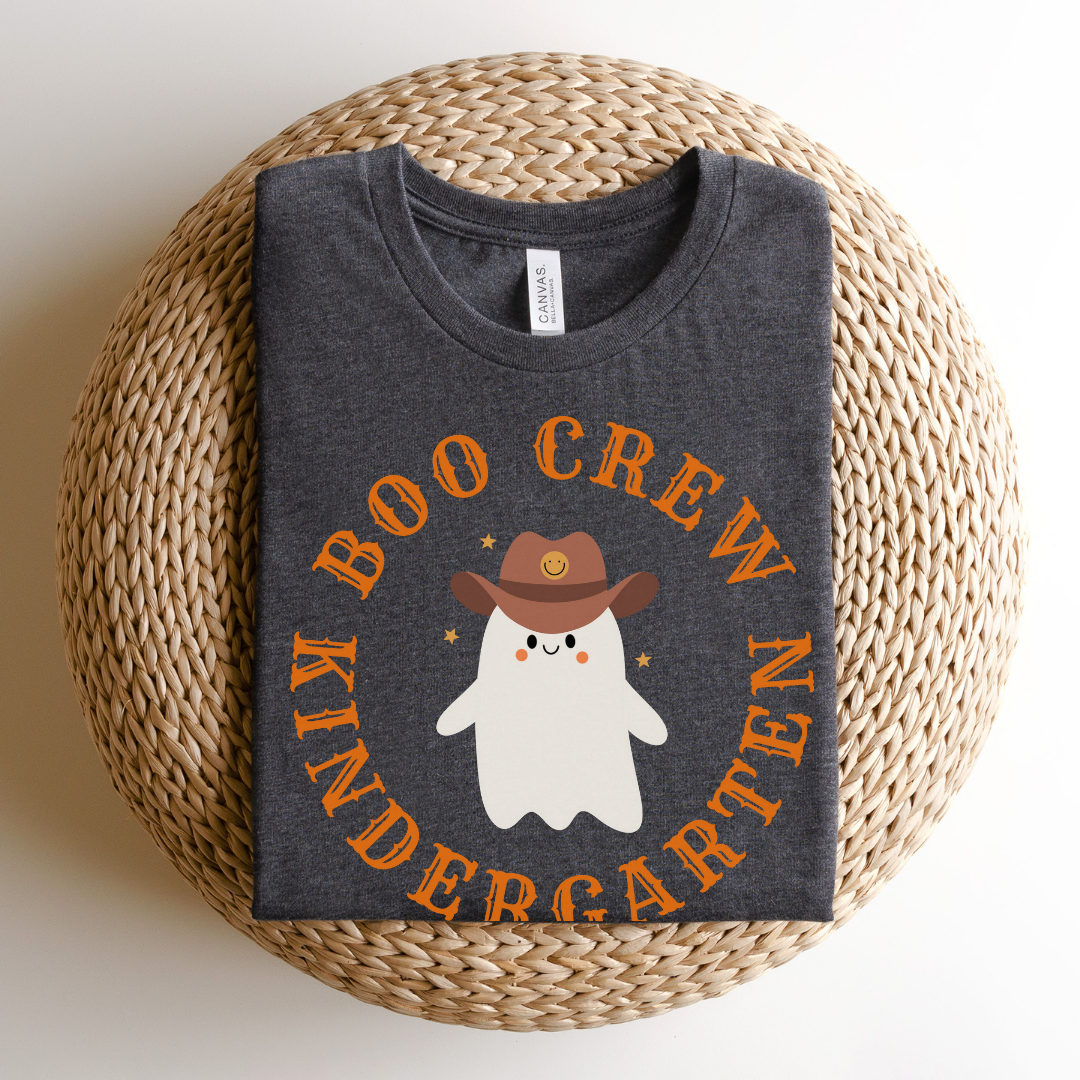 "Boo Crew Kindergarten" Grade Level Teacher T-shirt