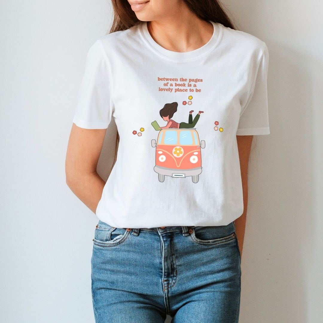 "Between the Pages of a Book" Teacher T-shirt