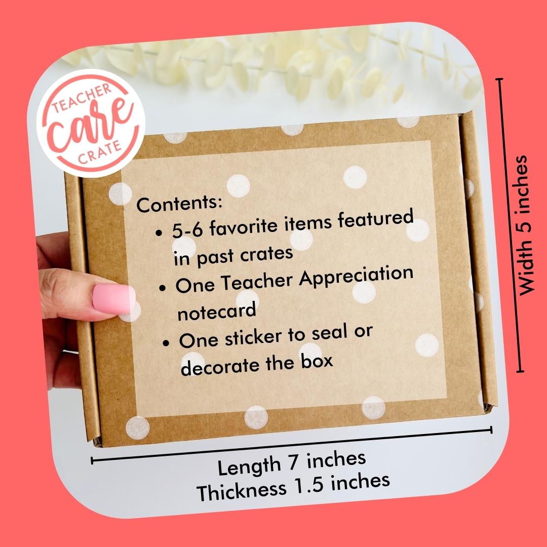 Teacher Appreciation Mini Crates 2024 - Save $36 - 6pc!