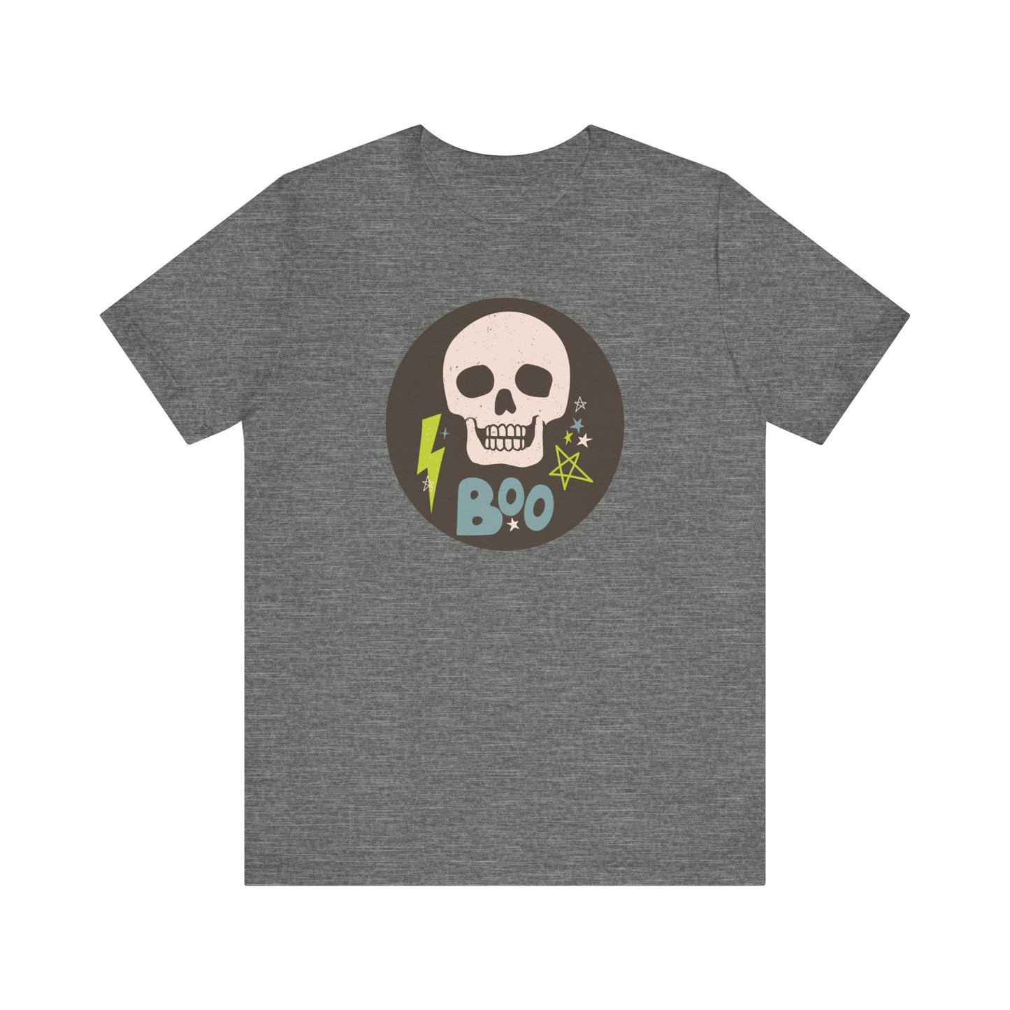 "Boo Circle Logo" Halloween Teacher T-shirt