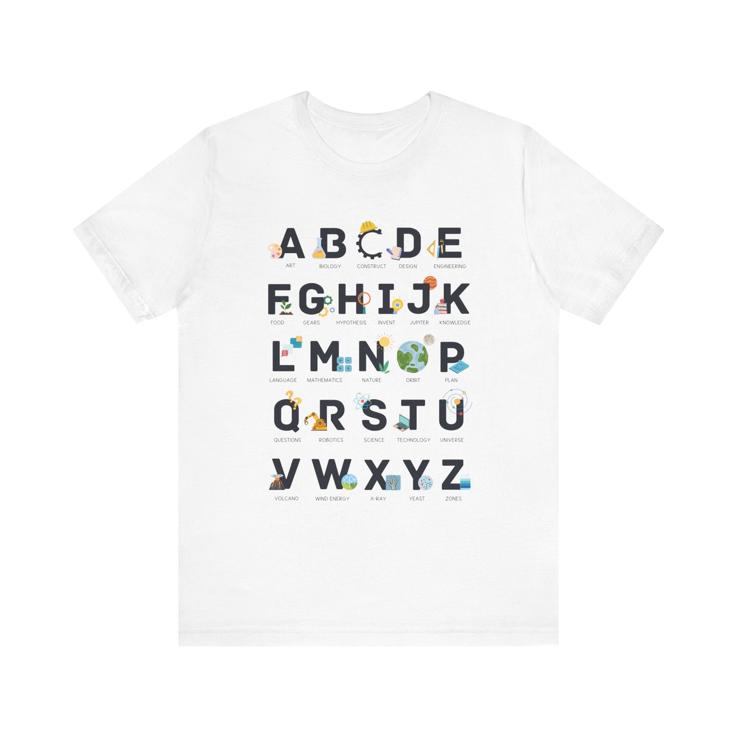 "STEAM Alphabet" Science Teacher T-shirt