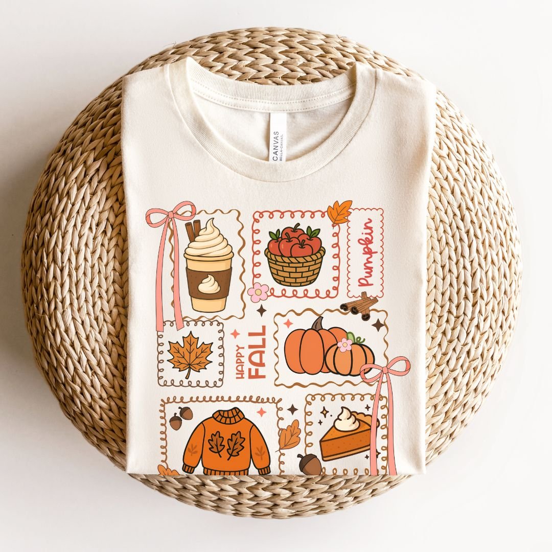 "Autumn Collage" Fall Teacher T-shirt - Teacher Care Crate - T-Shirt