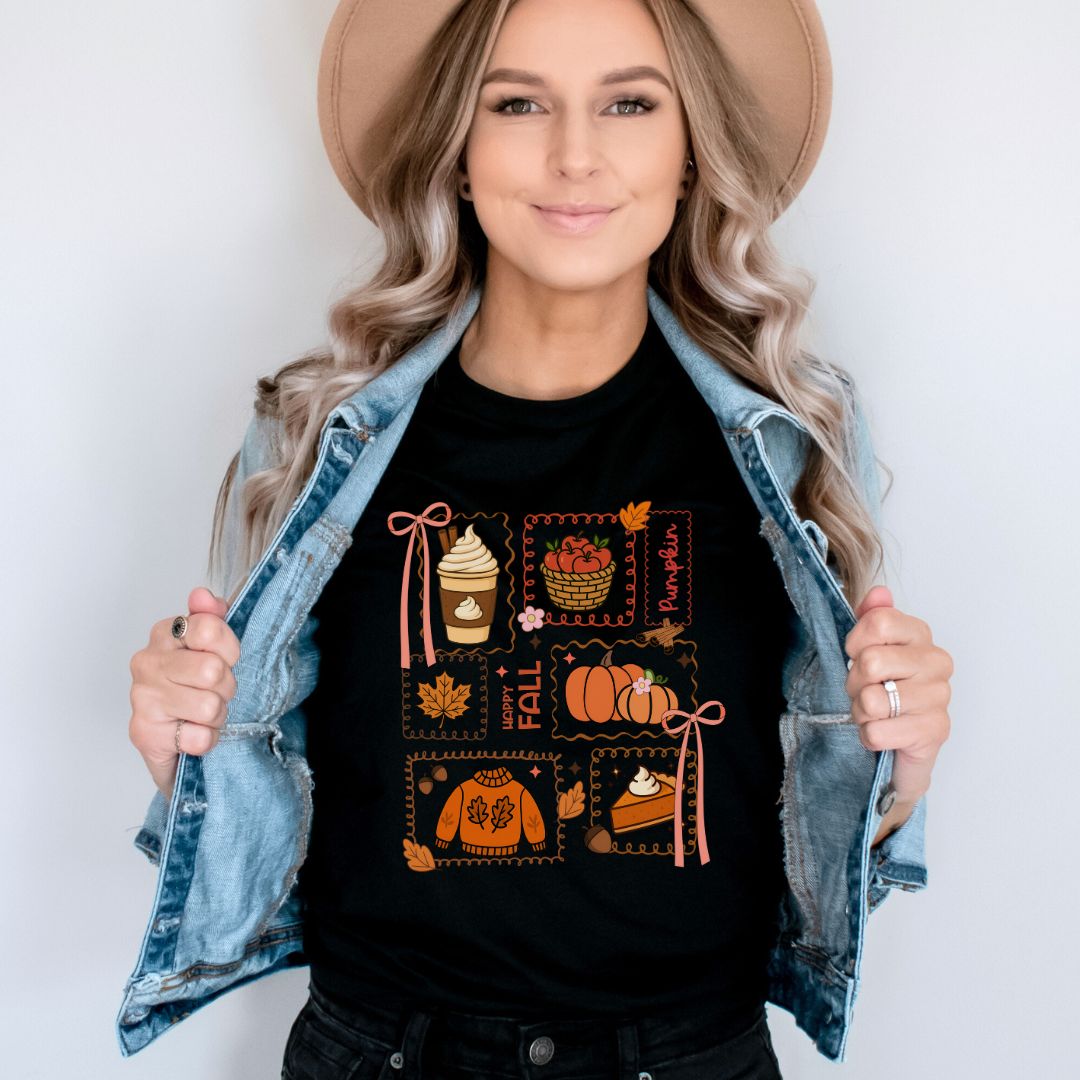 "Autumn Collage" Fall Teacher T-shirt - Teacher Care Crate - T-Shirt