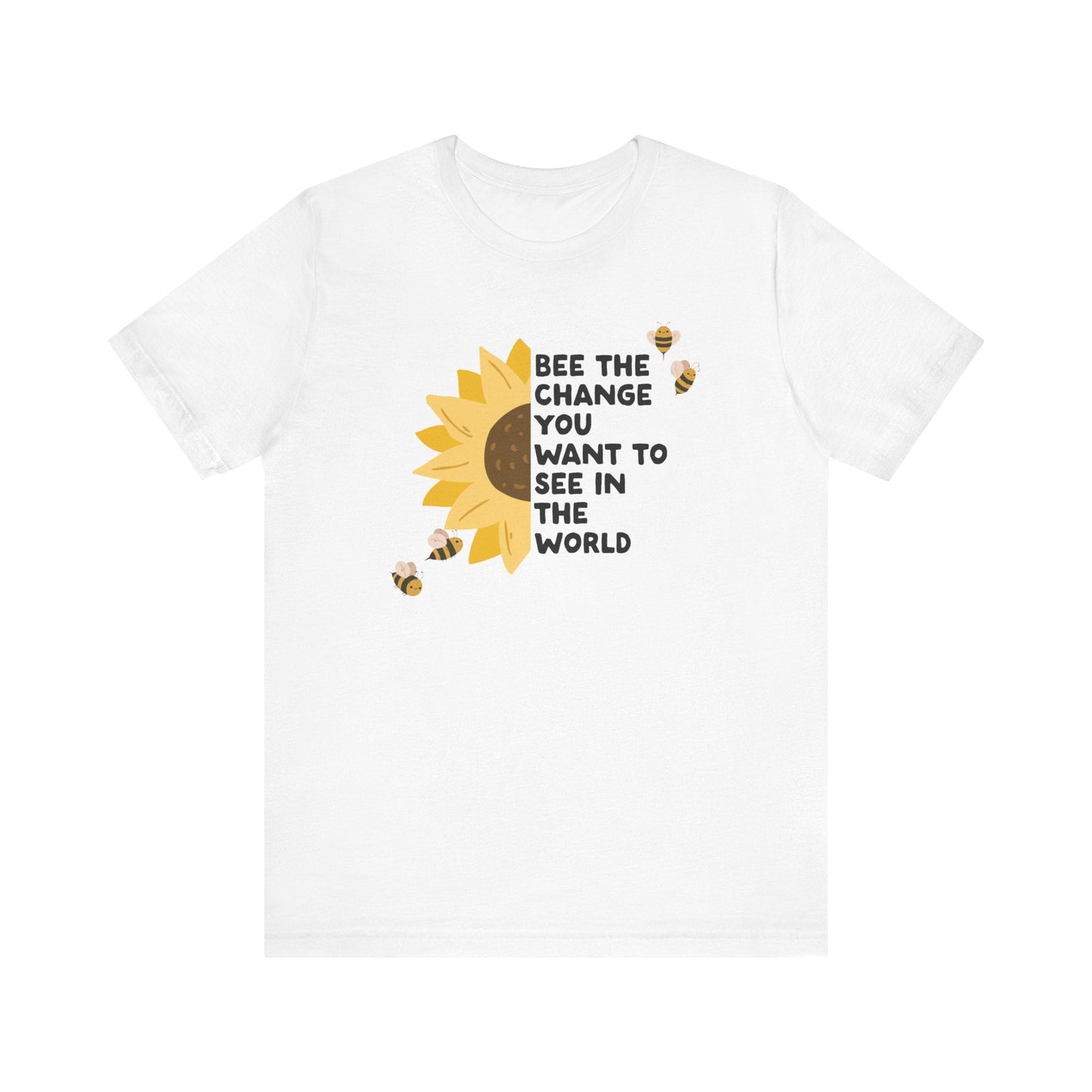 "Bee the Change" Sunflower Teacher T-shirt - Teacher Care Crate - T-Shirt