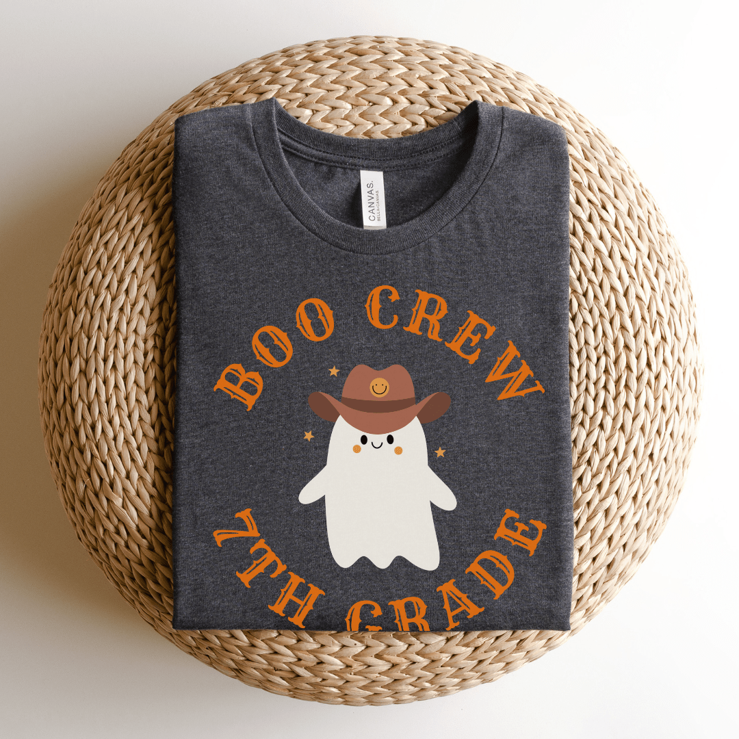 "Boo Crew 7th Grade" Seventh Teacher T-shirt - Teacher Care Crate - T-Shirt