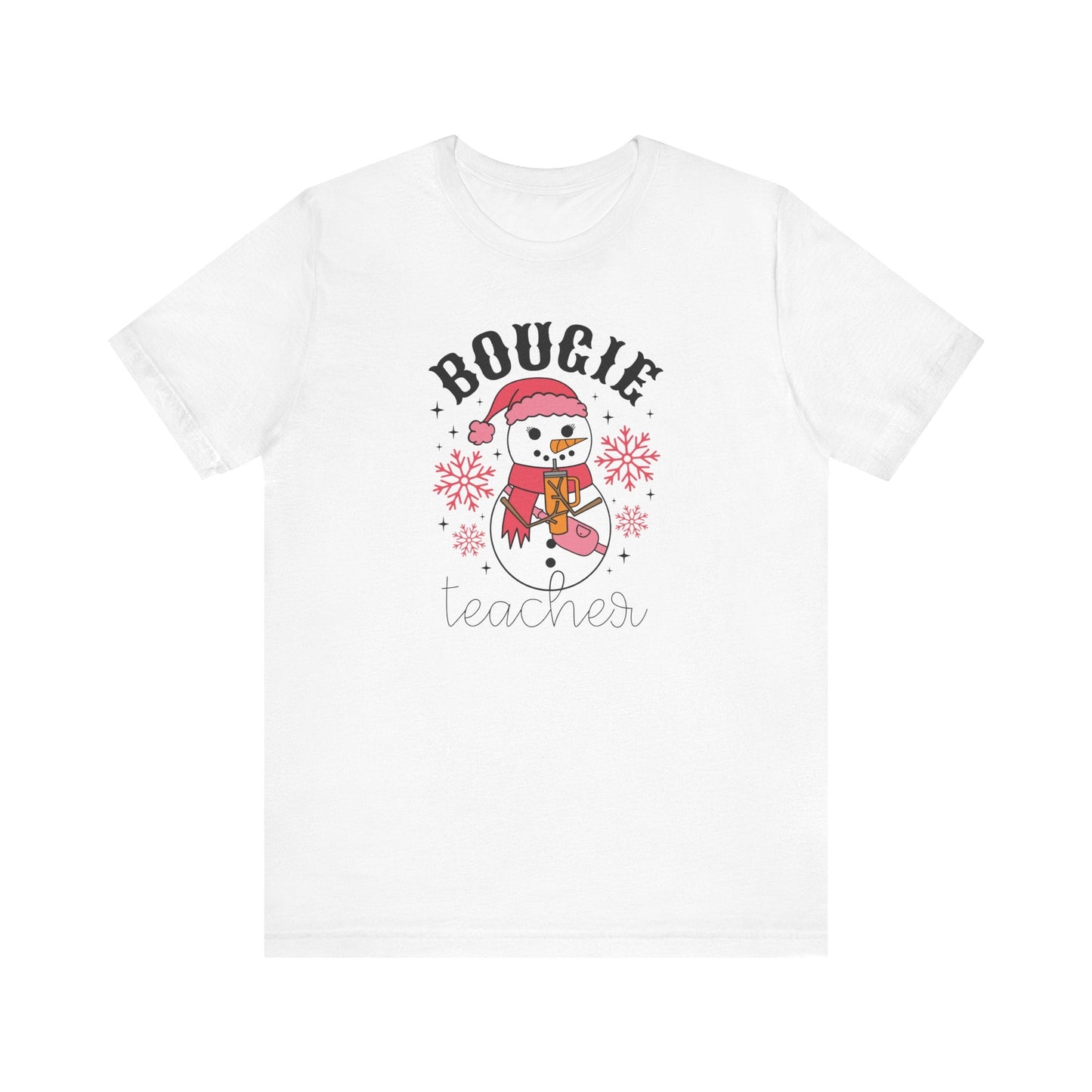 "Bougie Teacher" Holiday Teacher T-shirt - Teacher Care Crate - T-Shirt