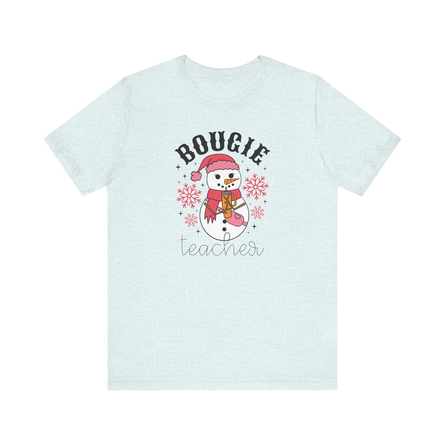 "Bougie Teacher" Holiday Teacher T-shirt - Teacher Care Crate - T-Shirt