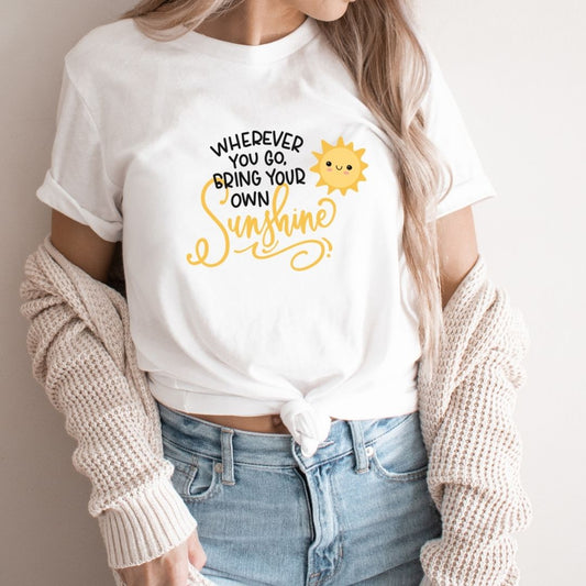"Bring Your Own Sunshine" Teacher T-shirt - Teacher Care Crate - T-Shirt