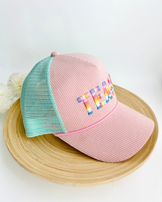 Embroidered 'TEACH' Hat - Teacher Care Crate-