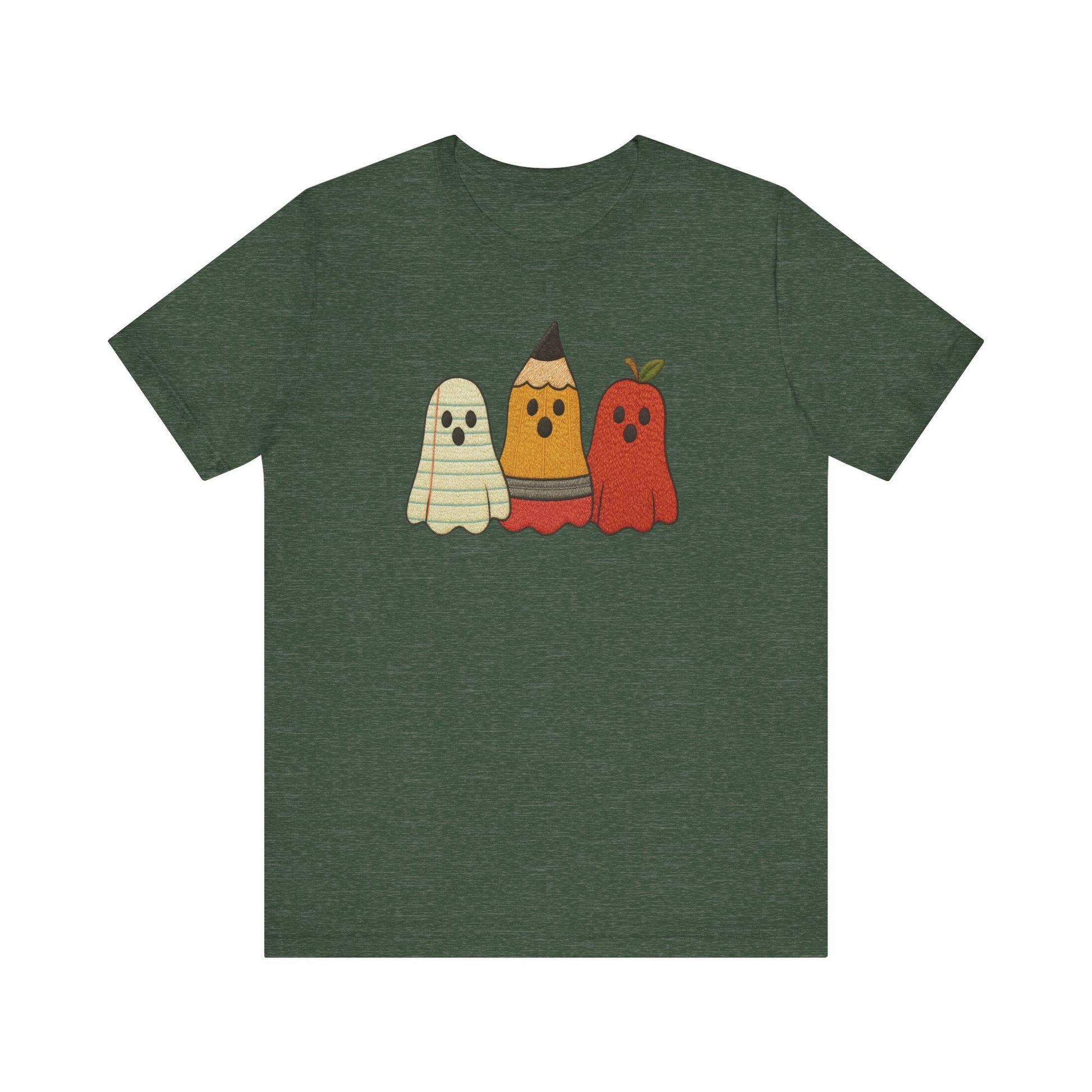 "Faux Embroidery Ghosts" Teacher T-shirt - Teacher Care Crate - T-Shirt