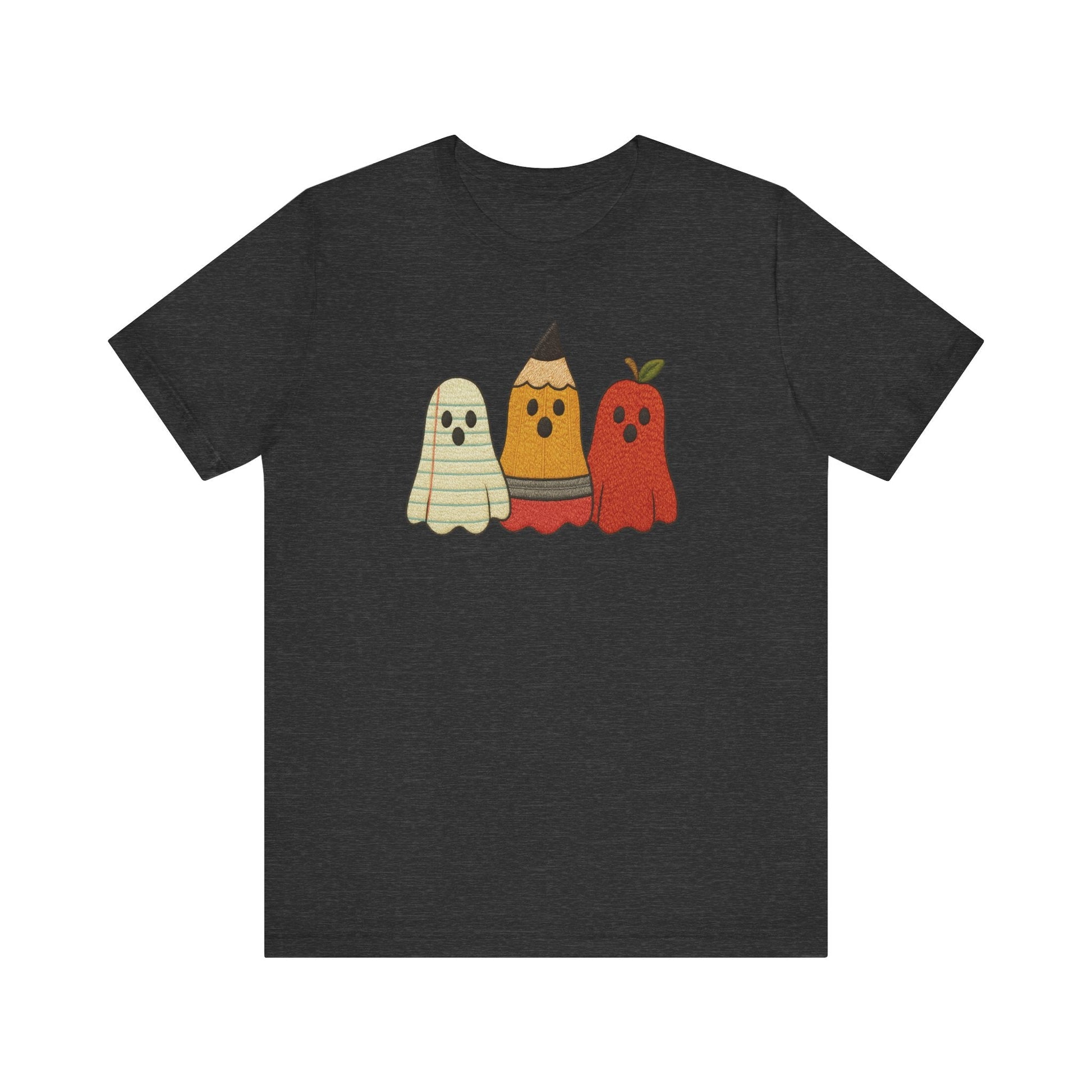 "Faux Embroidery Ghosts" Teacher T-shirt - Teacher Care Crate - T-Shirt