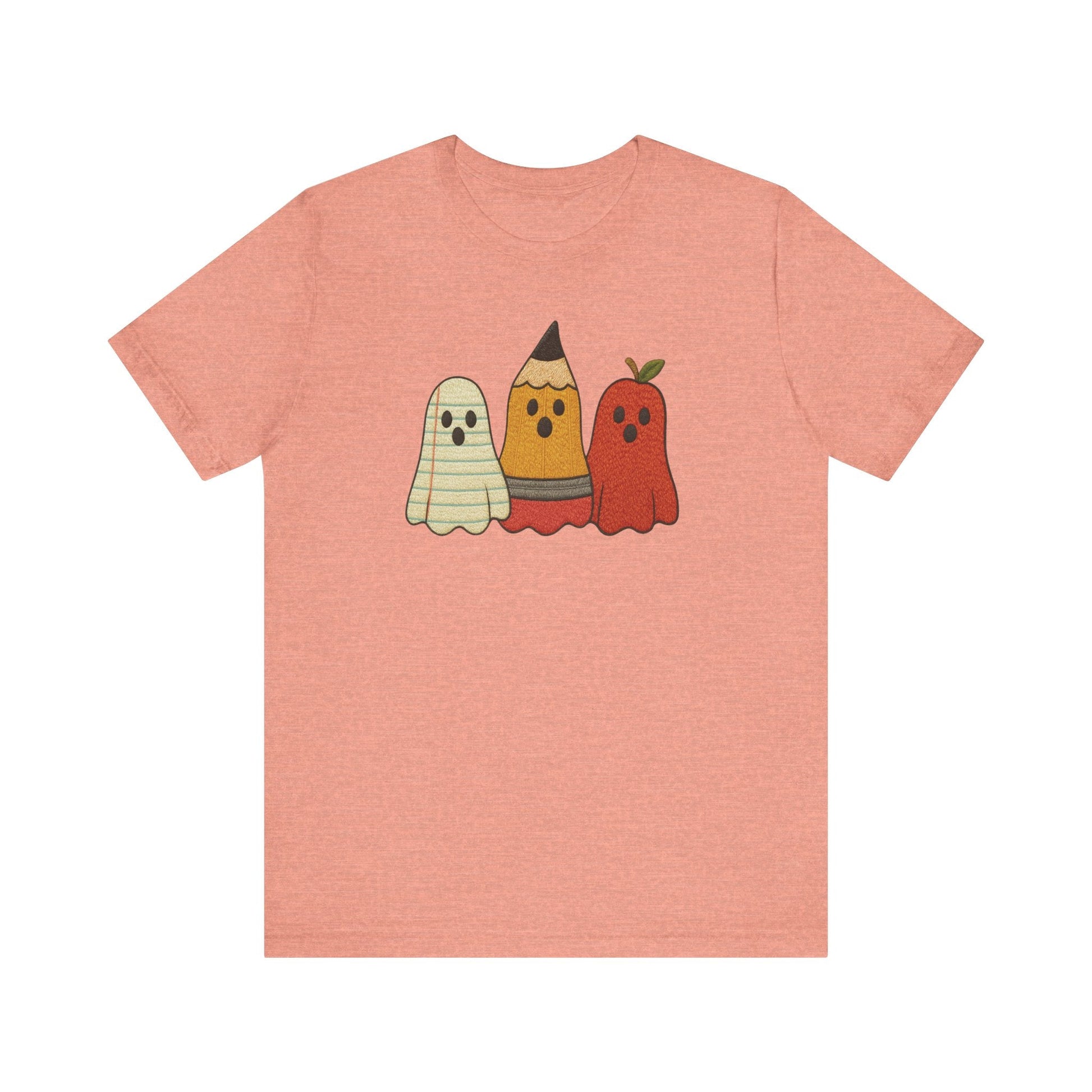 "Faux Embroidery Ghosts" Teacher T-shirt - Teacher Care Crate - T-Shirt