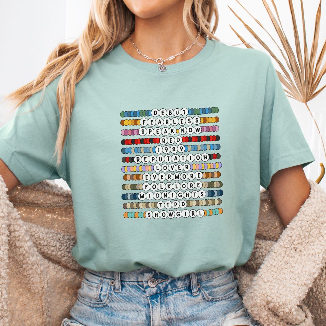 "Friendship Bracelets" Swiftie Teacher T-shirt - Teacher Care Crate - T-Shirt