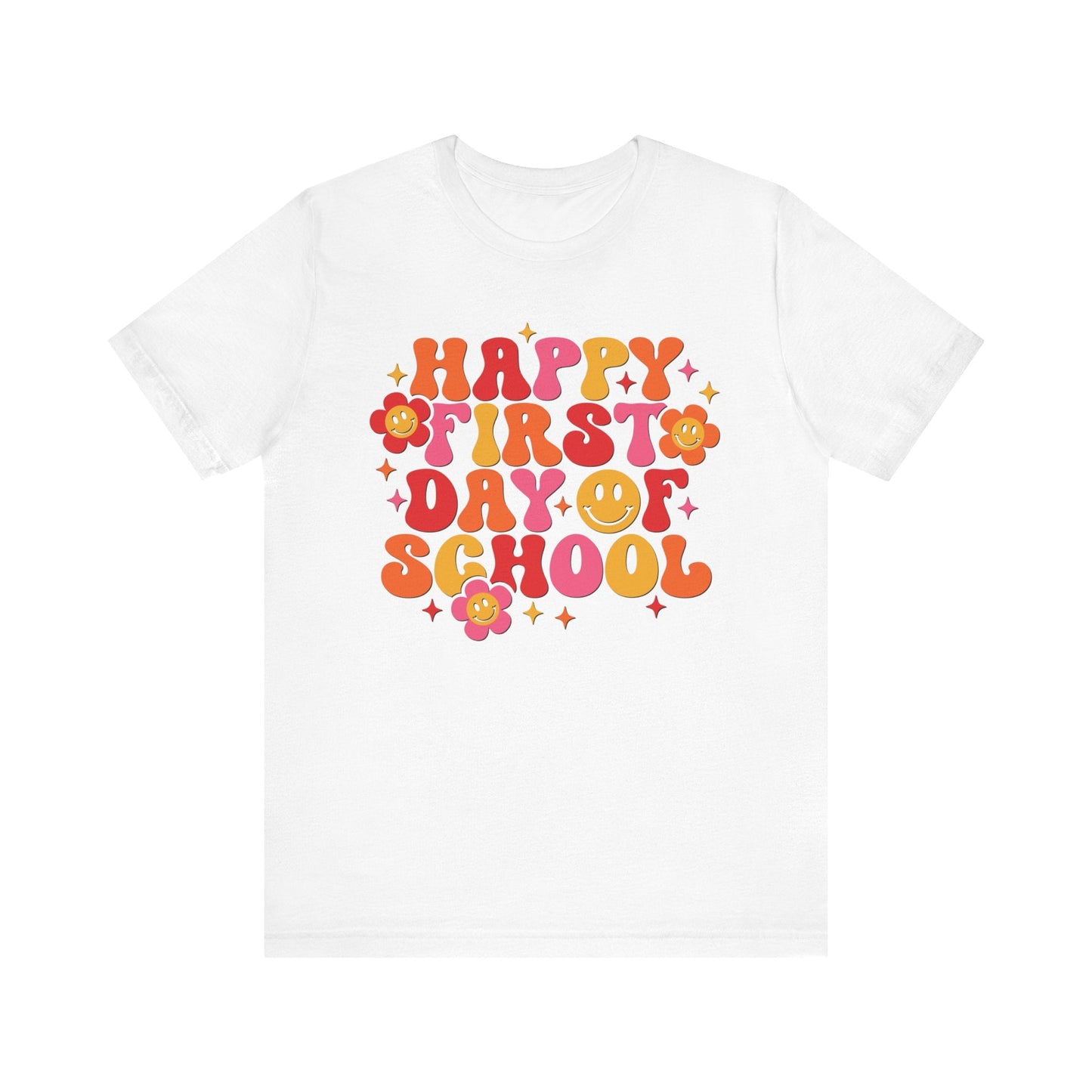 "Happy First Day of School" Teacher T-shirt - Teacher Care Crate - T-Shirt
