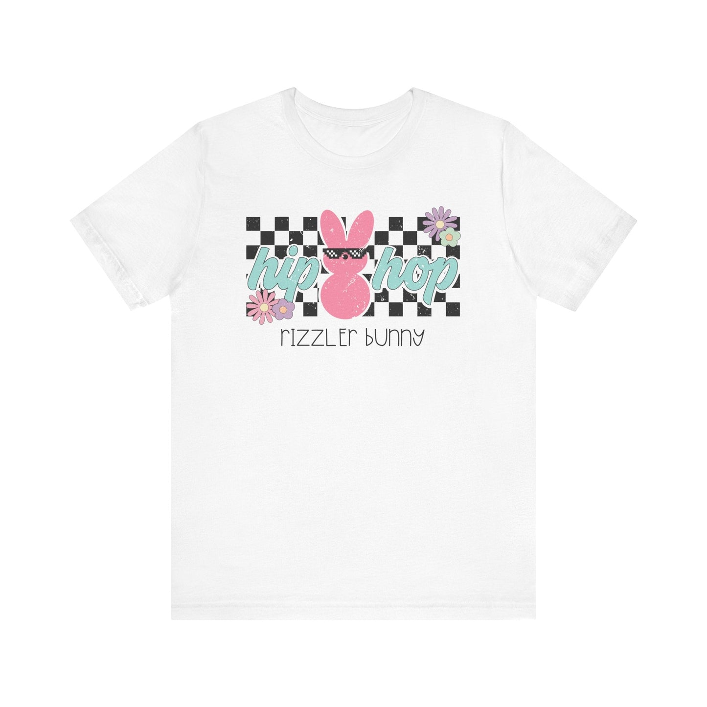 "Hip Hop Rizzler Bunny" Easter Teacher T-shirt - Teacher Care Crate - T-Shirt