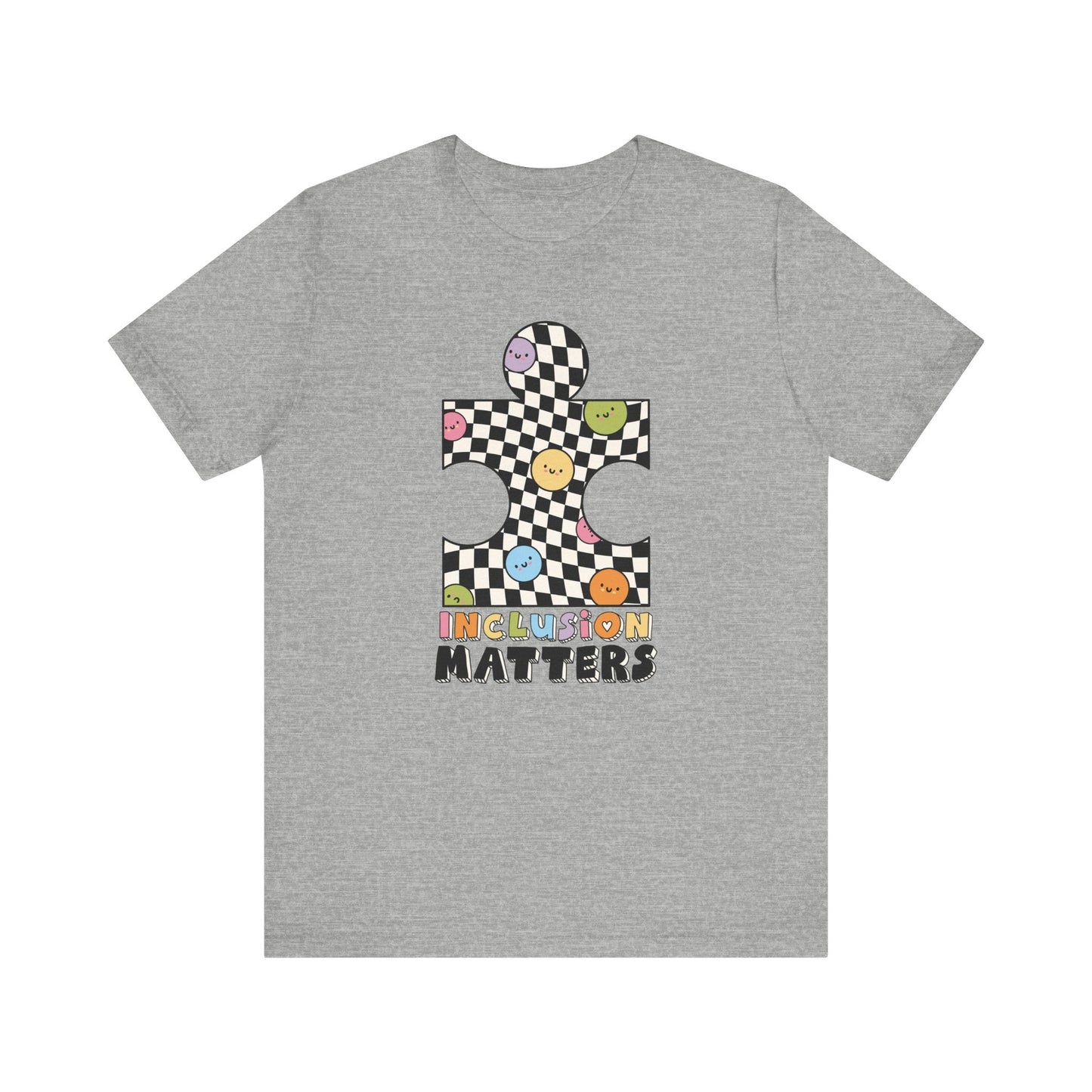 "Inclusion Matters" Puzzle Teacher T-shirt - Teacher Care Crate - T-Shirt
