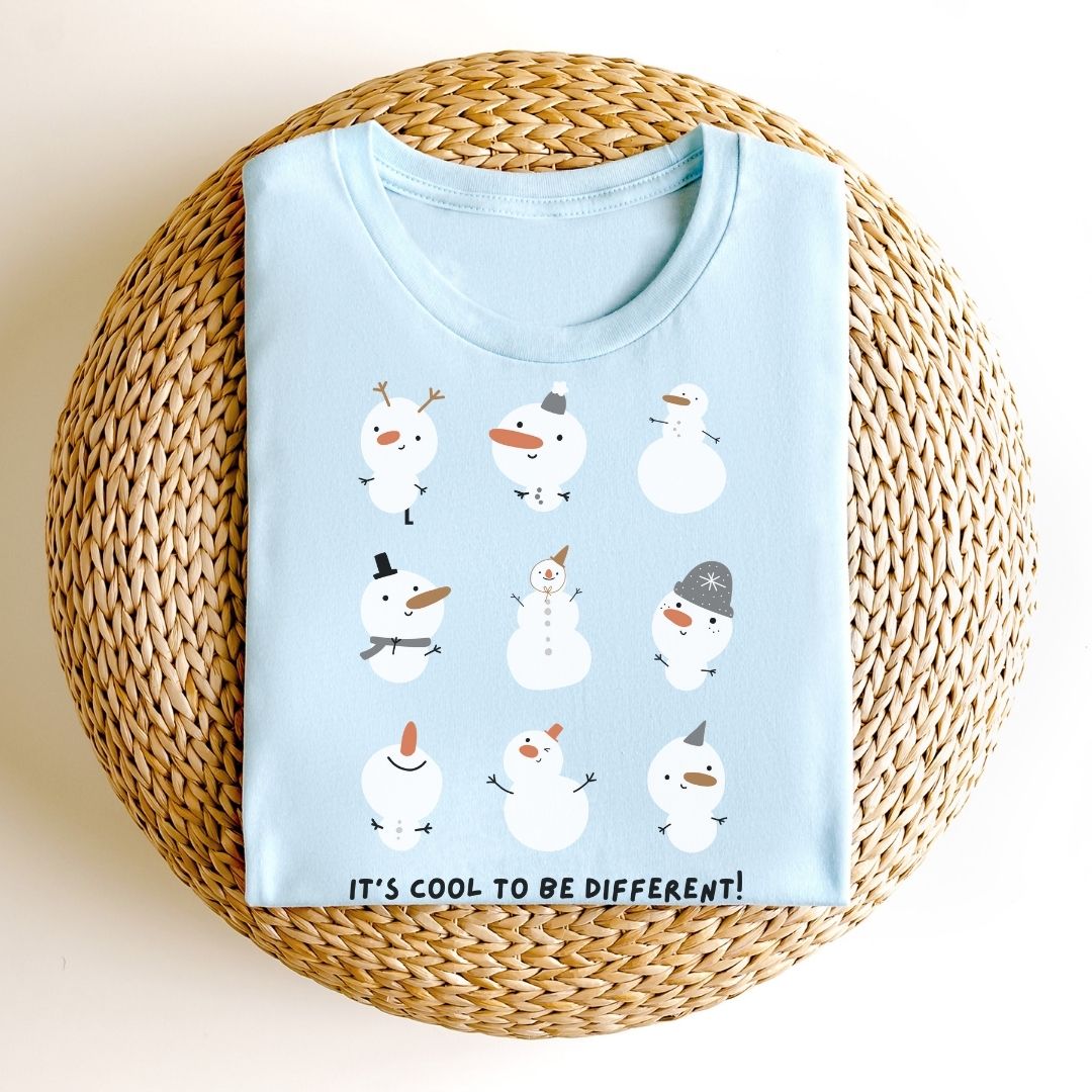 "It's Cool to be Different" Winter Teacher T-shirt - Teacher Care Crate - T-Shirt