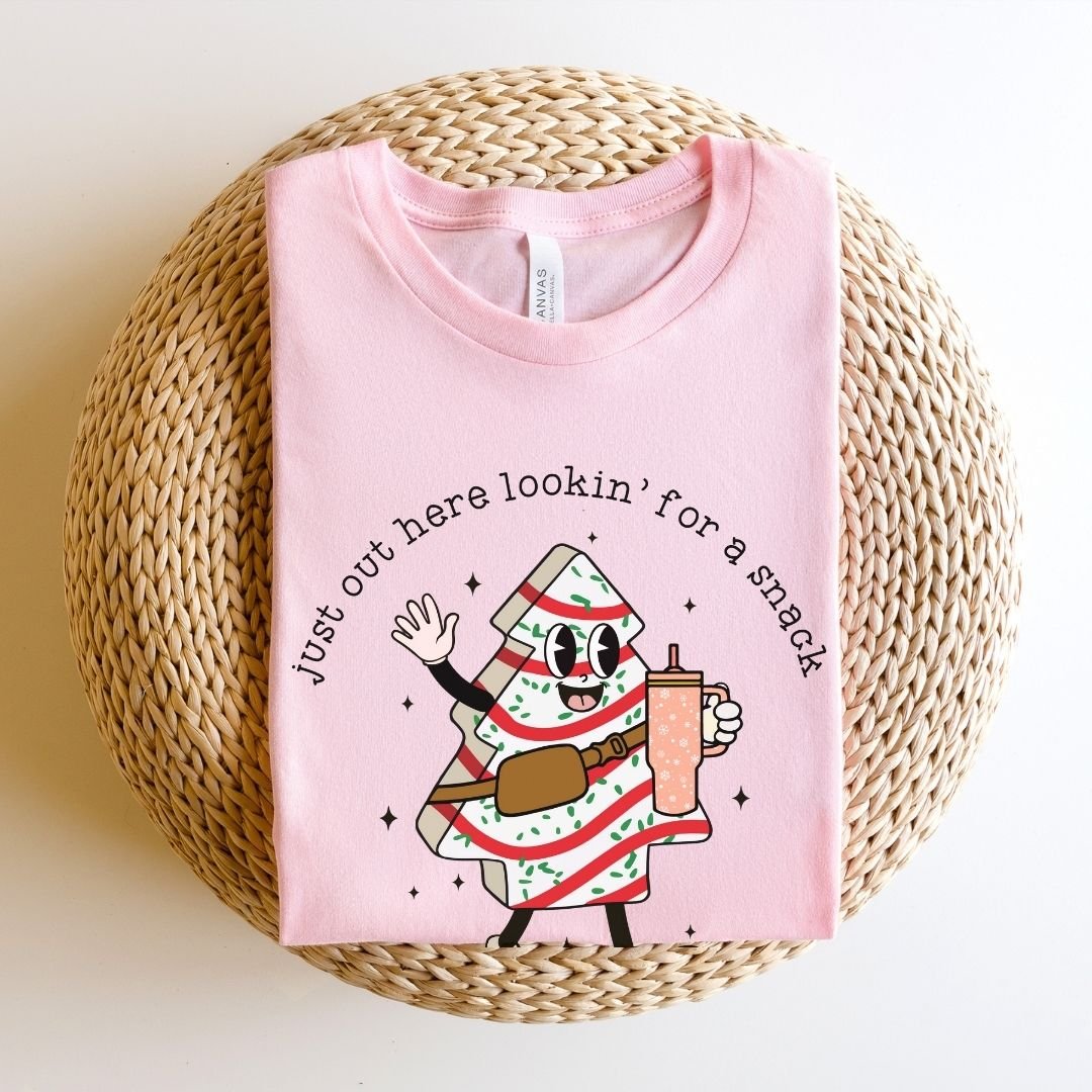 "Just Out Here Lookin' for a Snack" Holiday Teacher T-shirt - Teacher Care Crate - T-Shirt