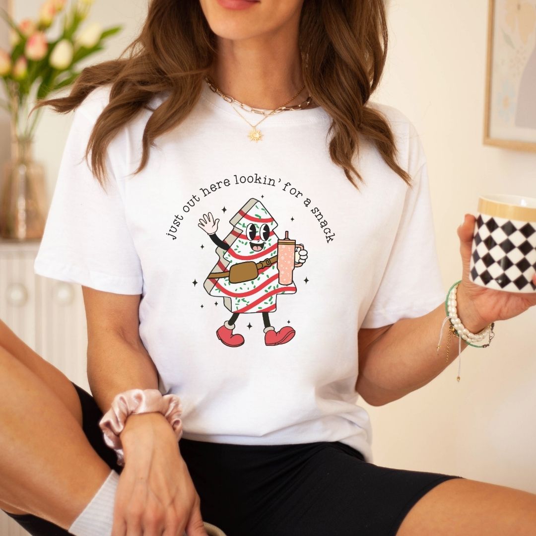"Just Out Here Lookin' for a Snack" Holiday Teacher T-shirt - Teacher Care Crate - T-Shirt