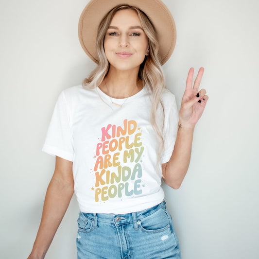 "Kind People are my Kinda People" Teacher T-shirt - Teacher Care Crate - T-Shirt