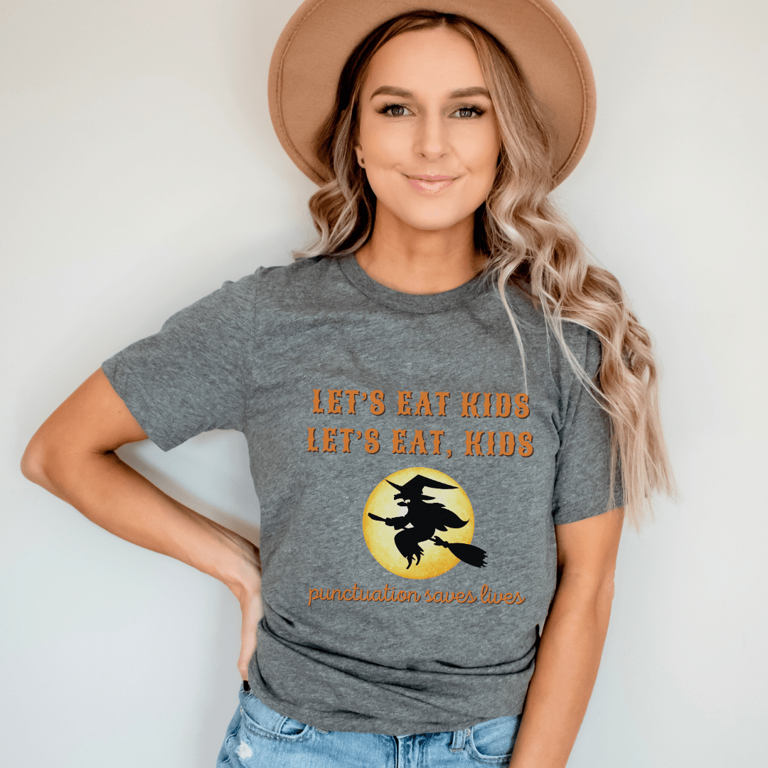 "Let's Eat Kids" Funny Halloween Teacher T-shirt - Teacher Care Crate - T-Shirt
