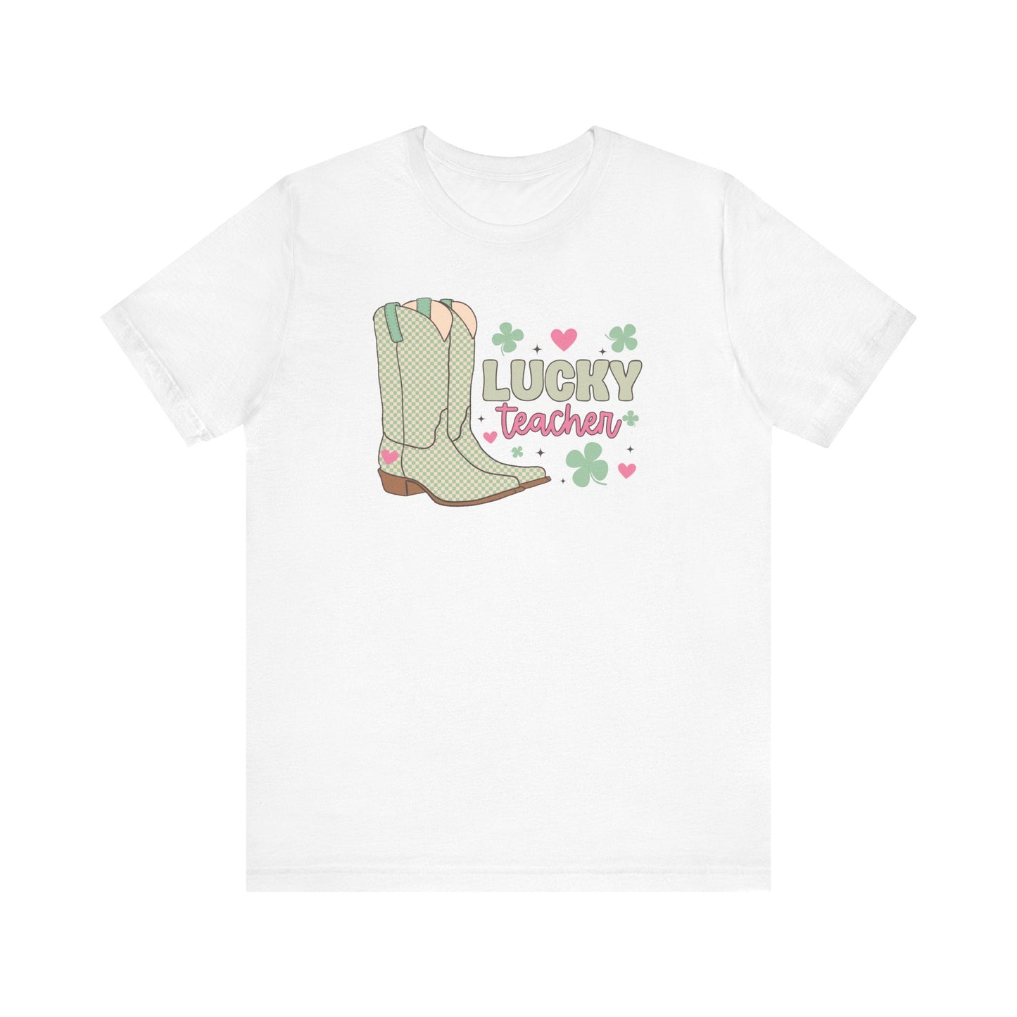 "Lucky Teacher Boots" Teacher T-shirt - Teacher Care Crate - T-Shirt
