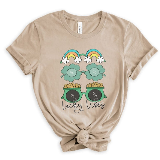 "Lucky Vibes" Glasses Teacher T-shirt - Teacher Care Crate - T-Shirt